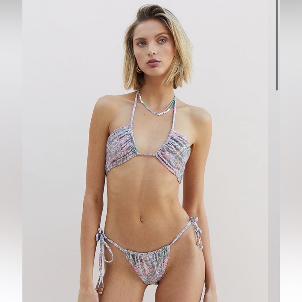 Suboo Swim Paisley LENNON ROUCHED BIKINI BOTTOMS and Top